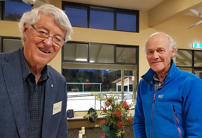 Prez Mick with Wine Maker John Stokes