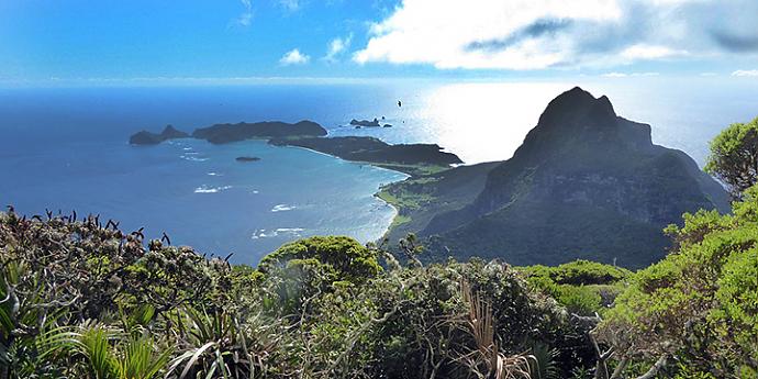 View from the top of Mt Gower