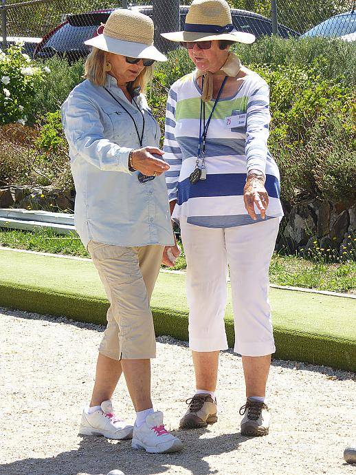 Petanque is played between teams of 2 or 3 players