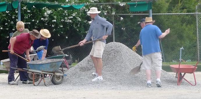 Tons and tons and tons of stones. Let's not move again in a hurry!