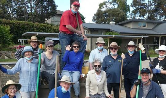 This happy band of campers set off to enjoy a good time together